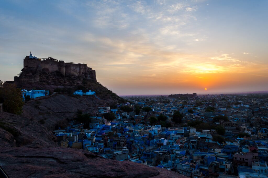 Jodhpur sunset blue city